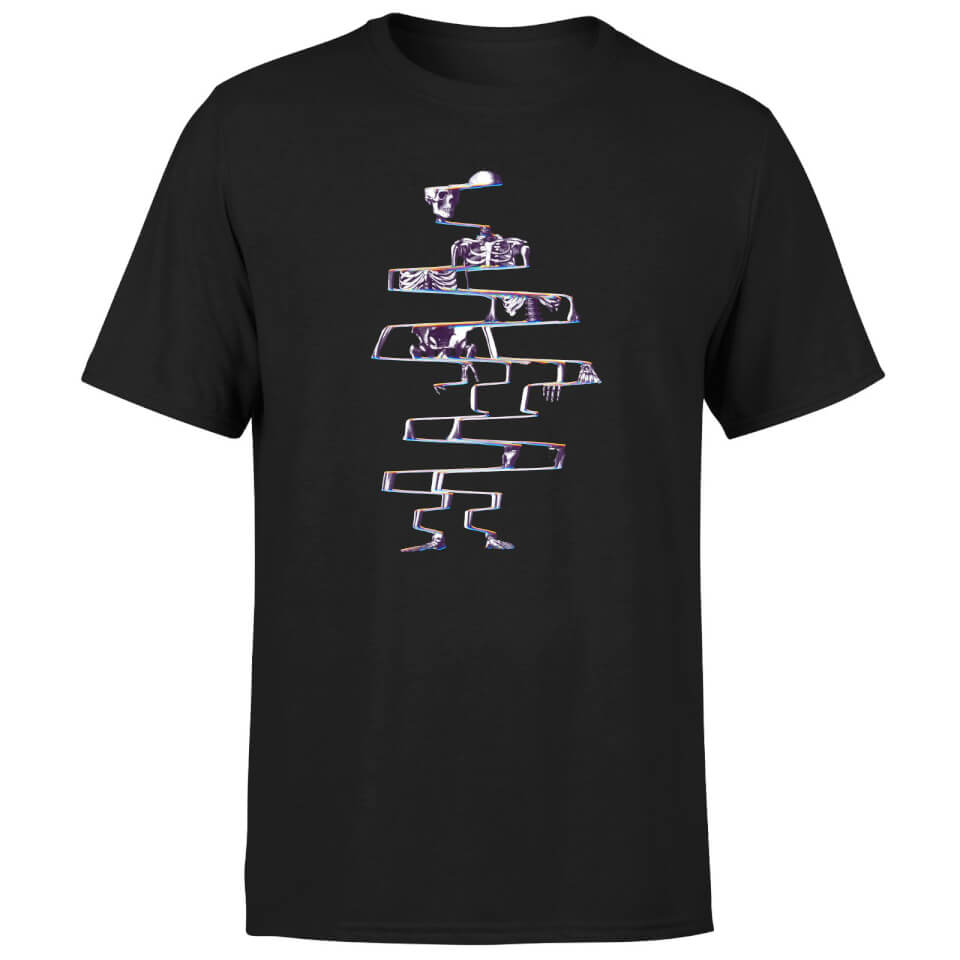 Ikiiki Skeleton Men's T-Shirt - Black