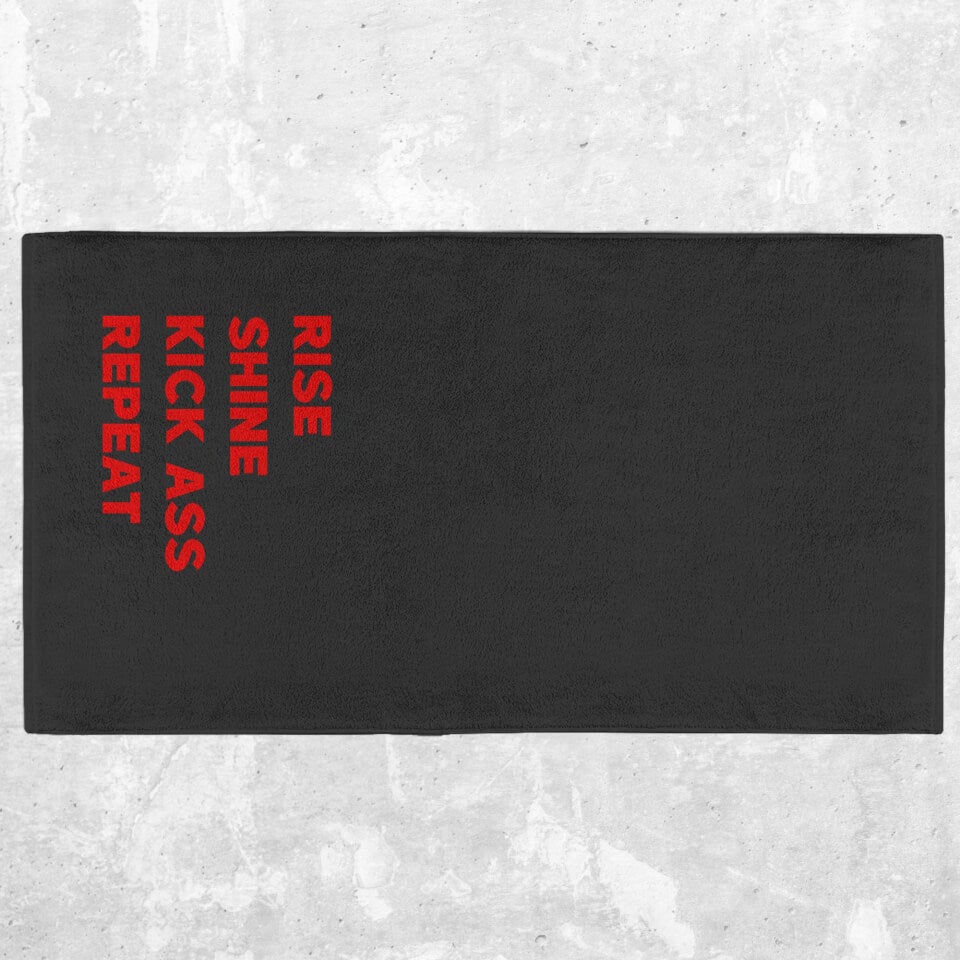 Rise Shine Kick Ass Repeat Fitness Towel 0