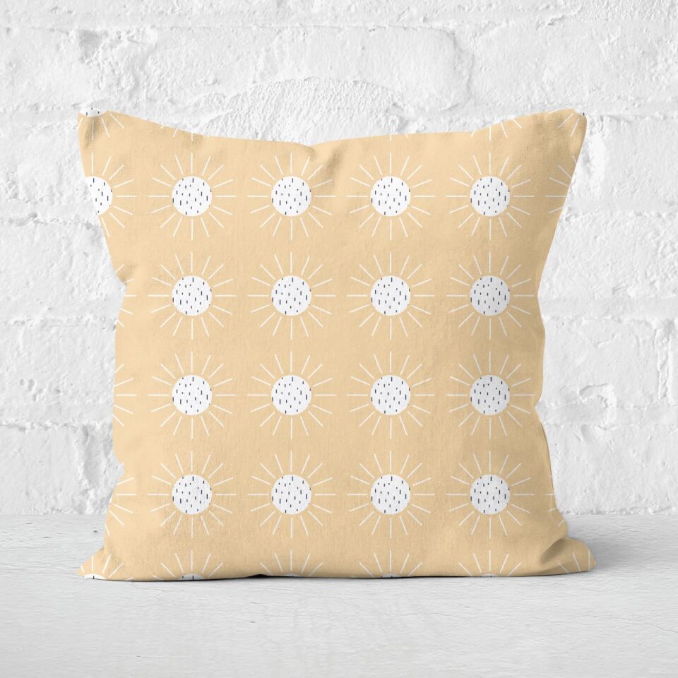 Polka Sun-Rays Square Cushion