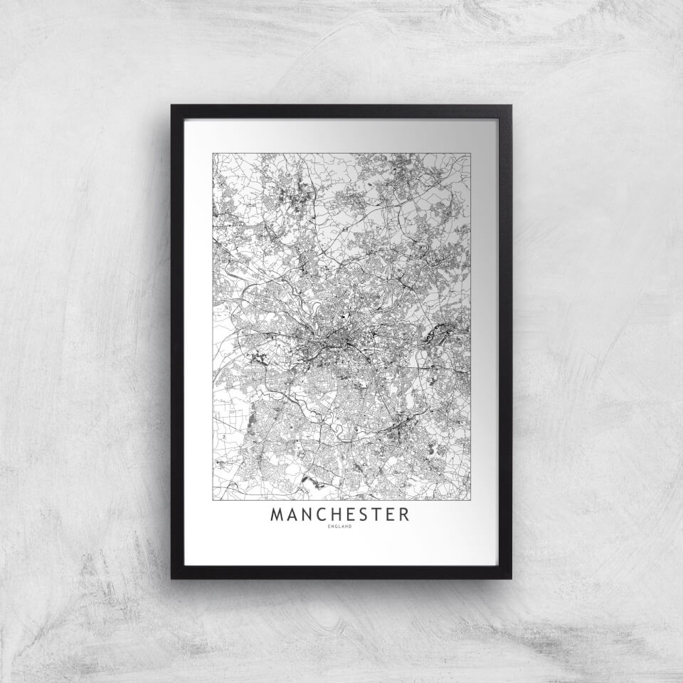 Manchester City Map Giclee Art Print