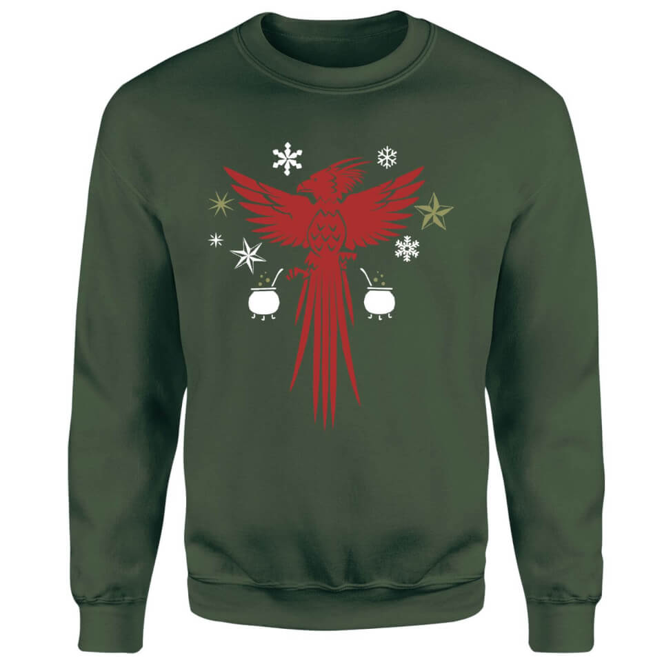 Harry Potter Fawkes Sweatshirt - Forest Green