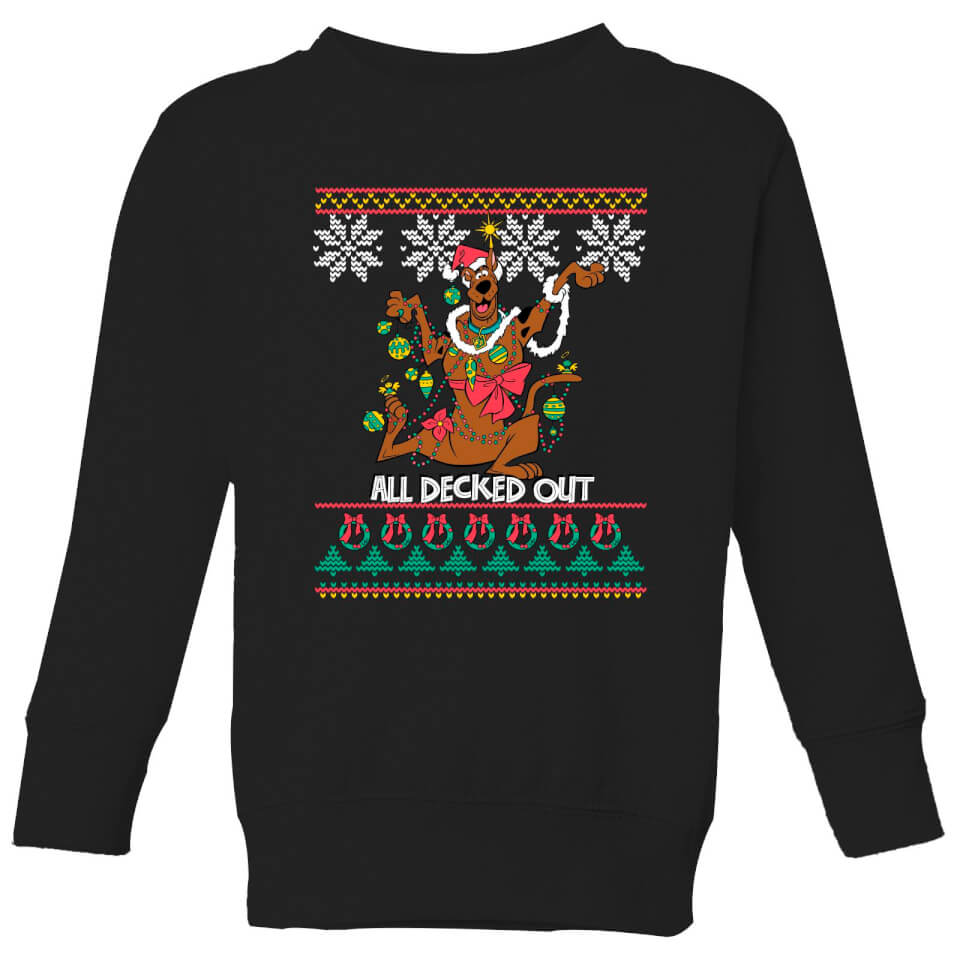 Scooby Doo All Decked Out Kids' Sweatshirt - Black