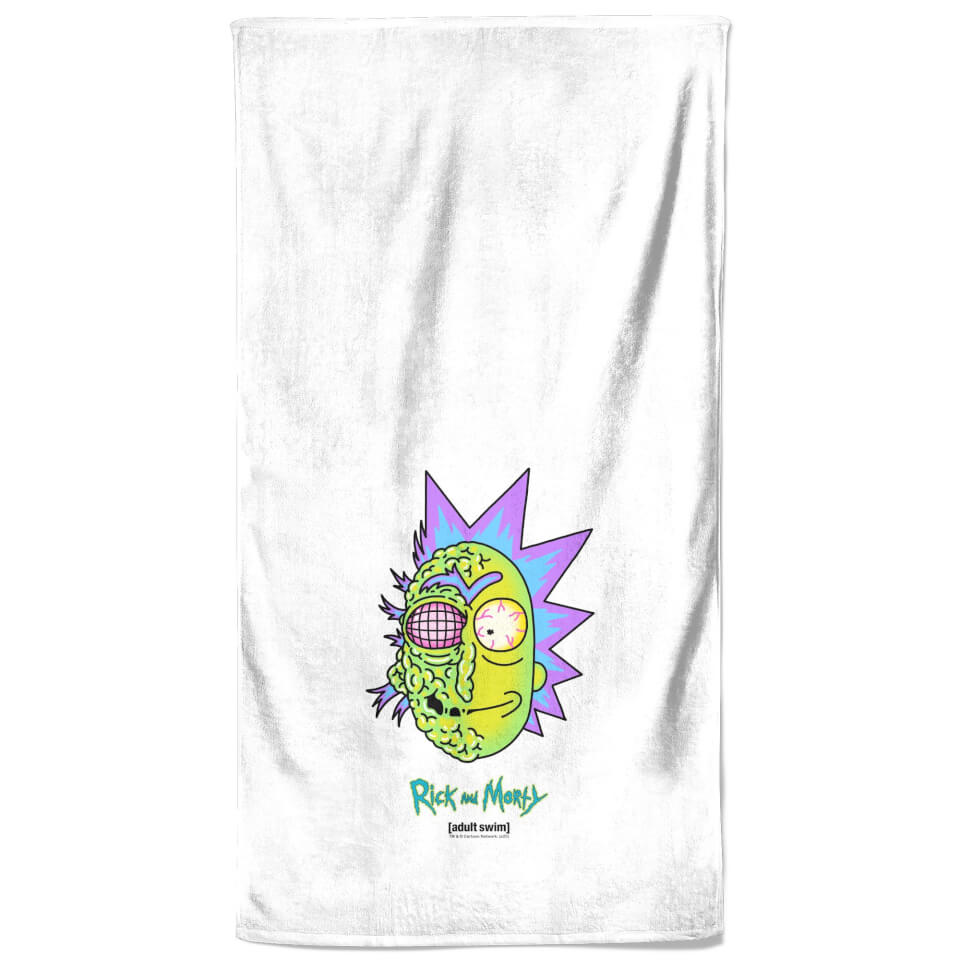 Rick and Morty Brain Head Beach Towel