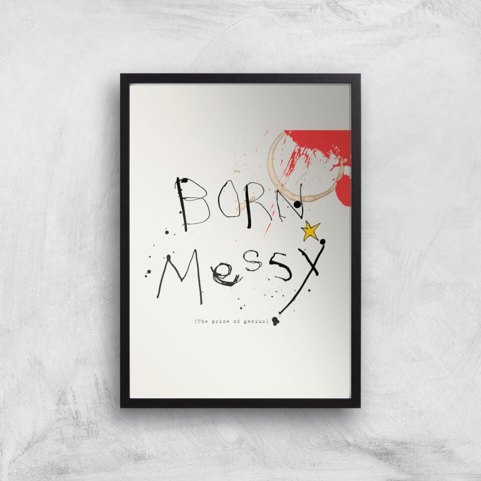 Poet & Painter Born Messy Giclee Art Print