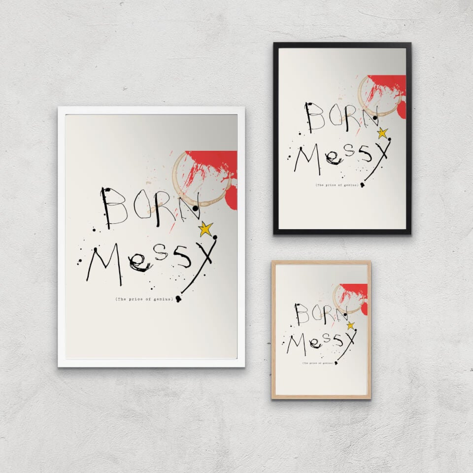 Poet & Painter Born Messy Giclee Art Print 0