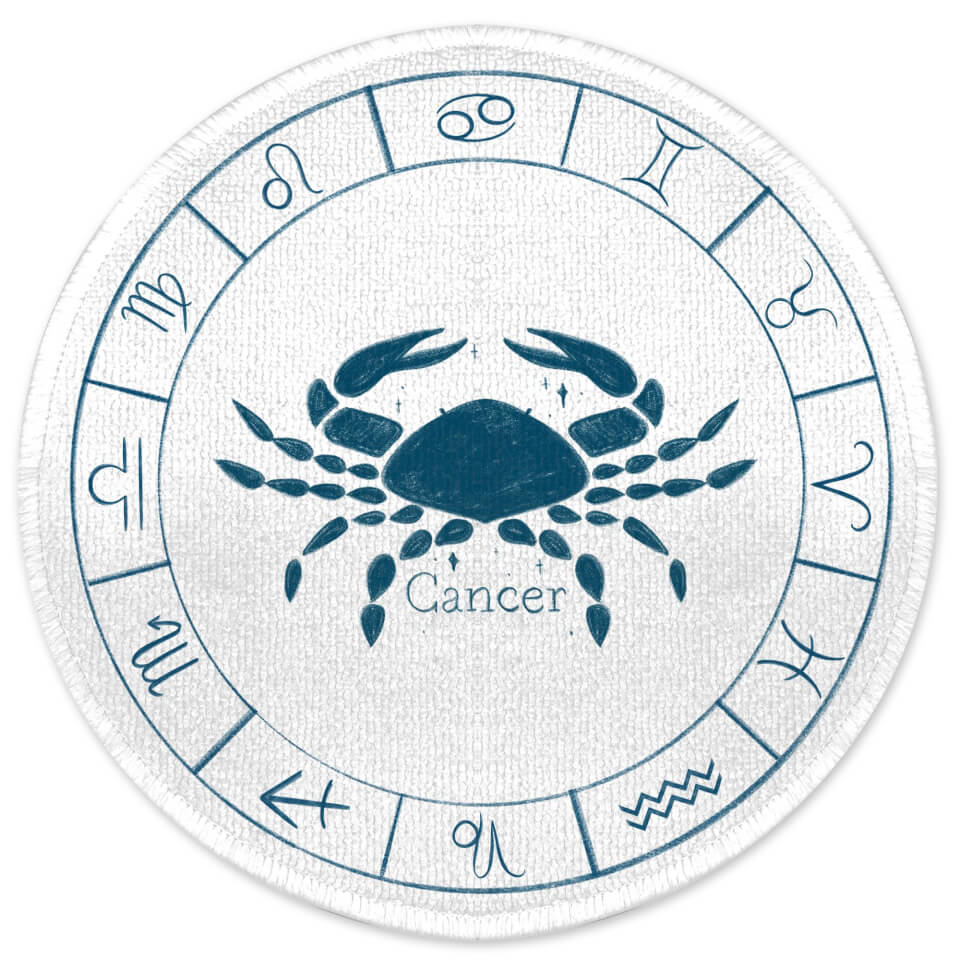 Decorsome Cancer Circle Round Bath Mat