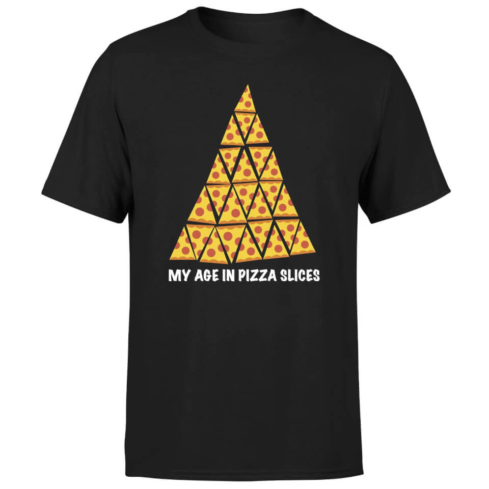 25th Birthday In Pizza Men's T-Shirt - Black