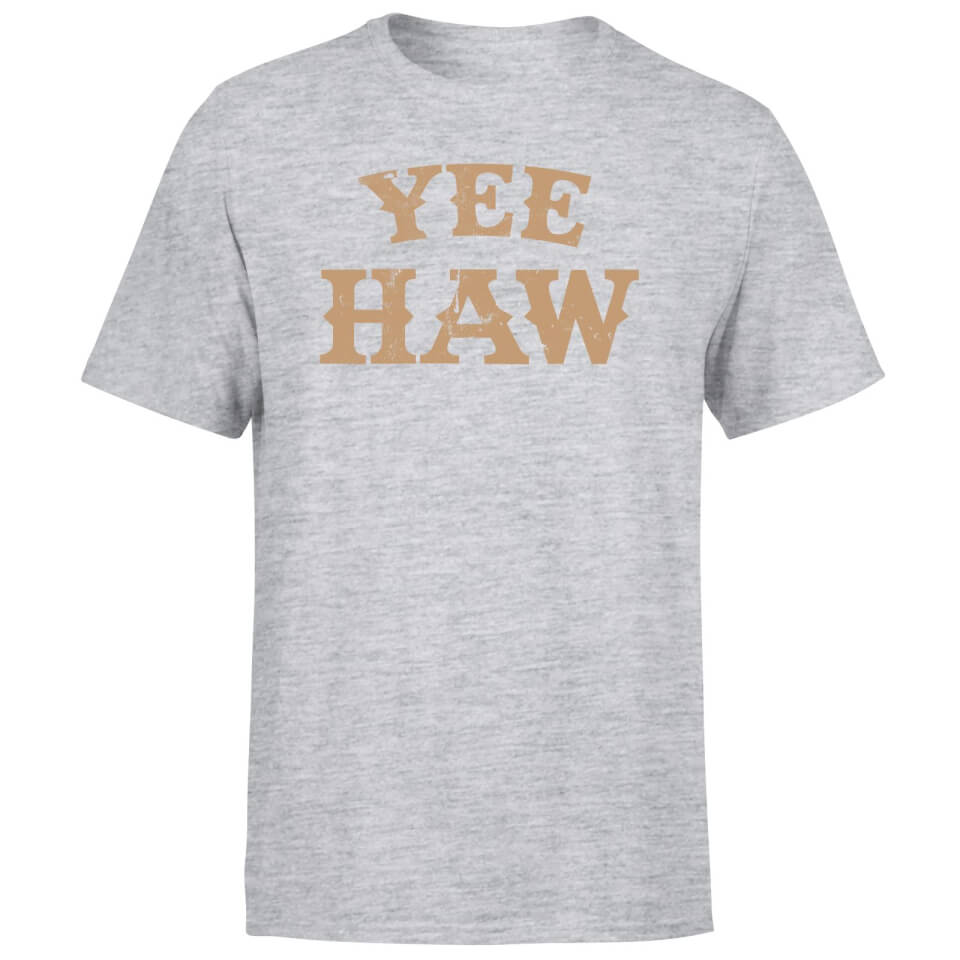 Yee Haw Men's T-Shirt - Grey