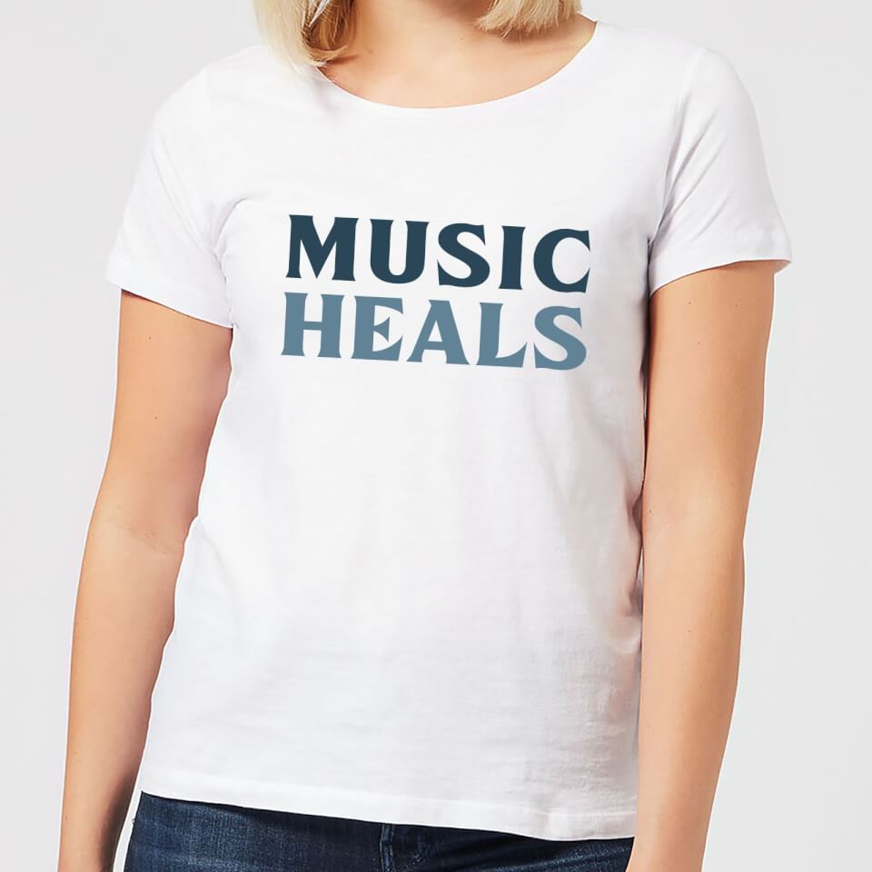 Music Heals Women's T-Shirt - White