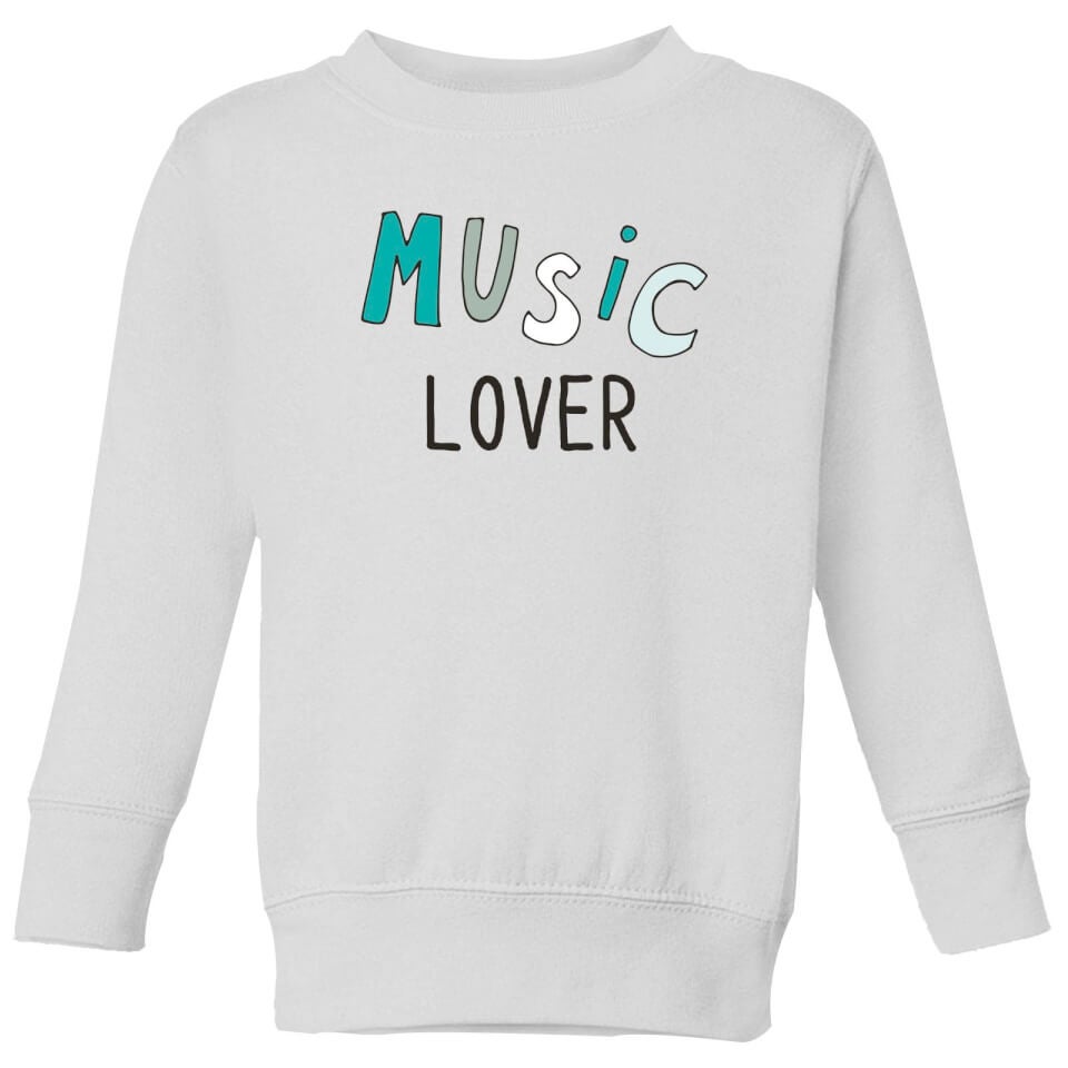 Music Lover Kids' Sweatshirt - White