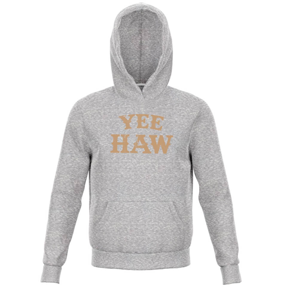 Yee Haw Kids' Hoodie - Grey