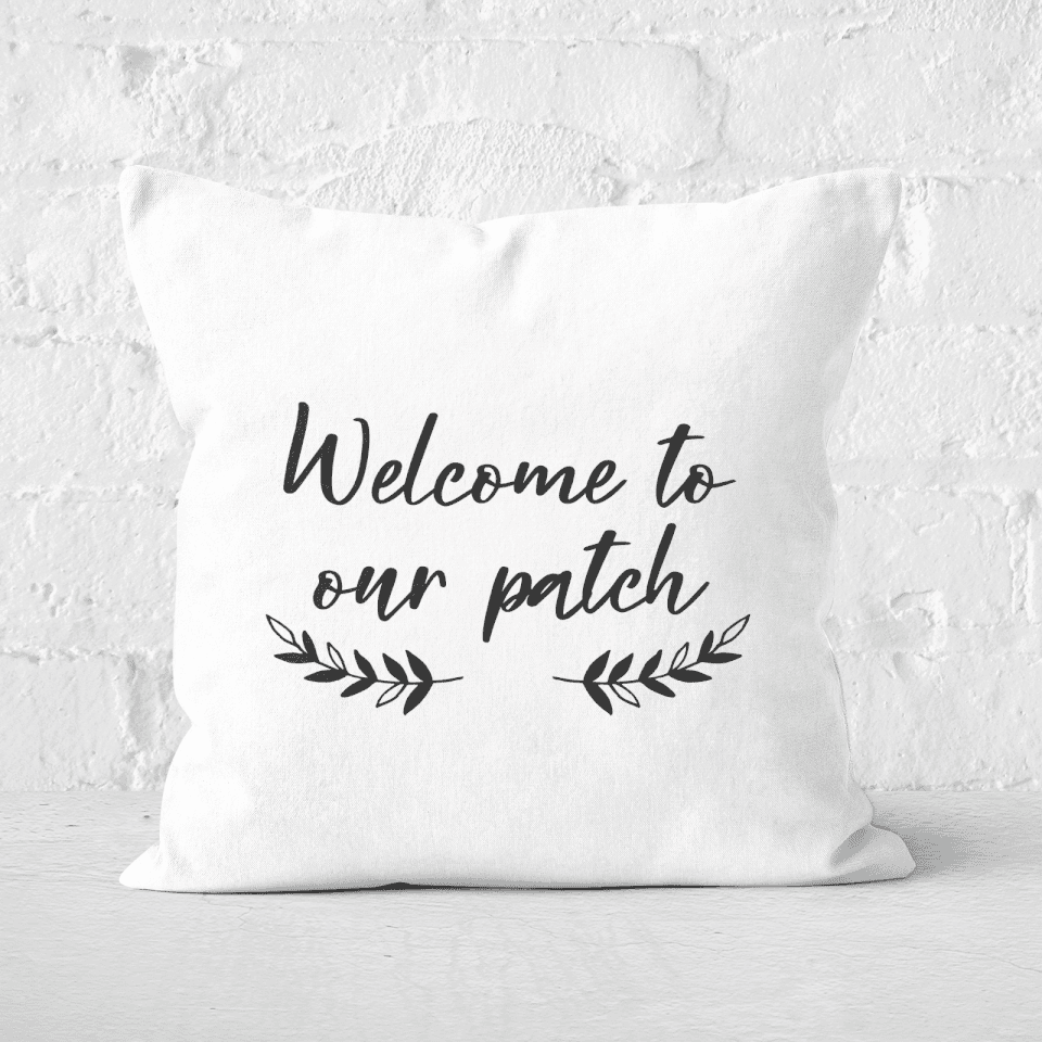 Welcome To Our Pumpkin Patch Square Cushion