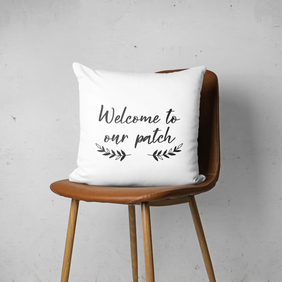 Welcome To Our Pumpkin Patch Square Cushion 2