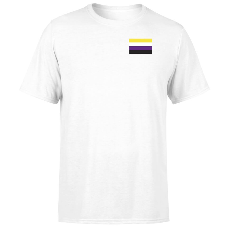 Non Binary Flag T-Shirt - White