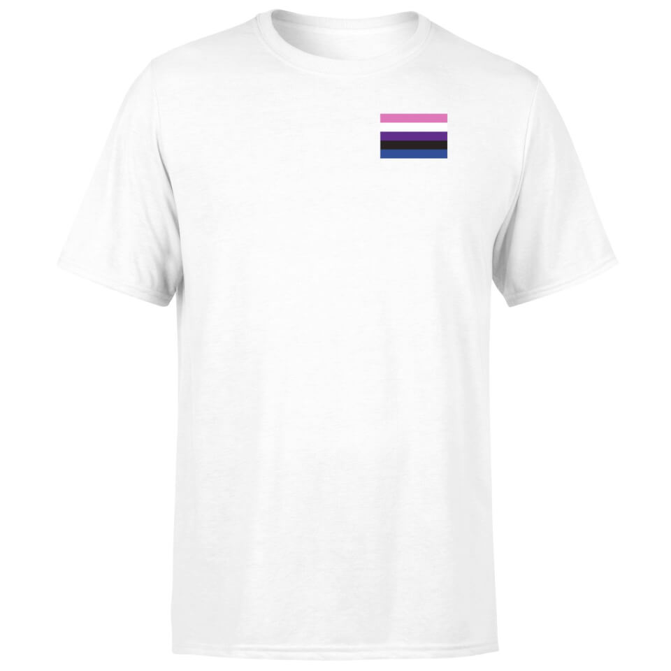 Genderfluid Flag T-Shirt - White