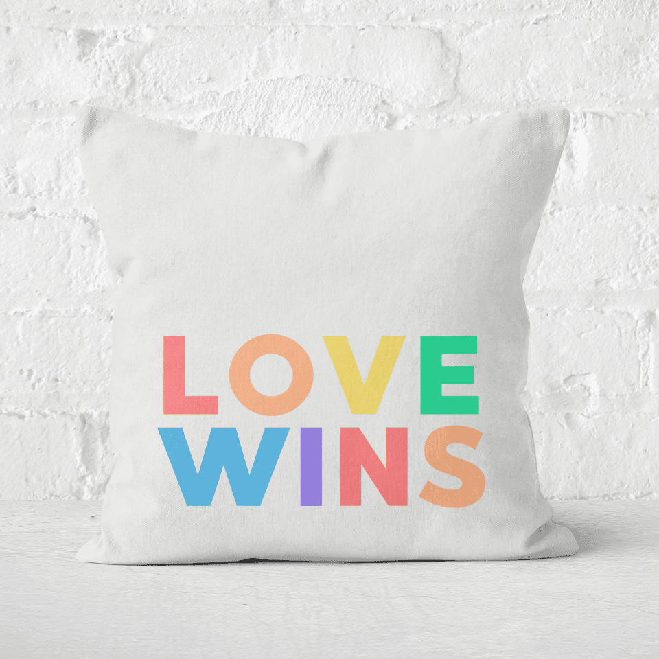Love Wins Square Cushion
