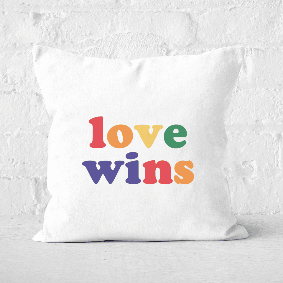 Love Wins Square Cushion