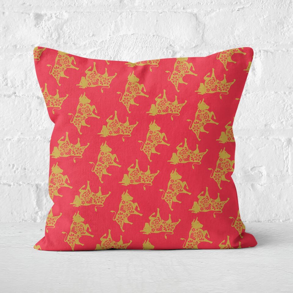Ox All Over Square Cushion