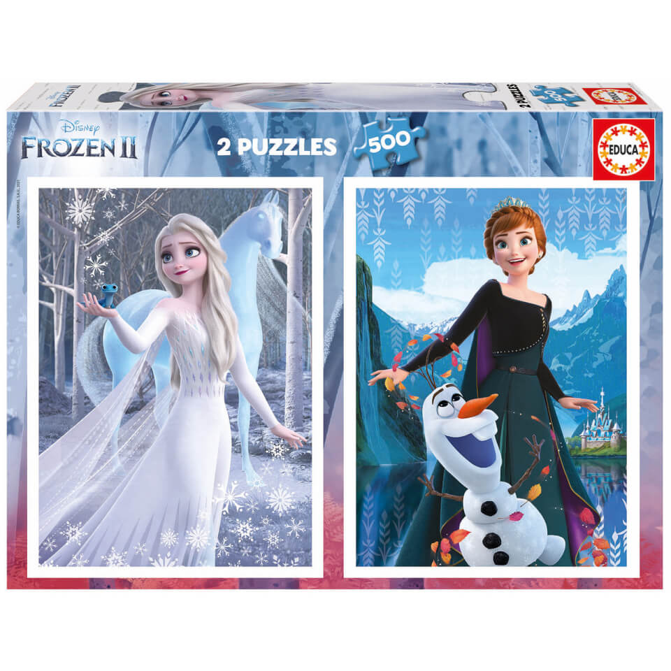 Disney Frozen 2-in-1 Jigsaw Puzzles (500 Pieces)