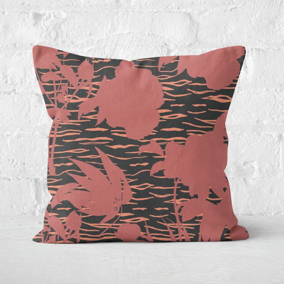 Flowers & Animal Square Cushion