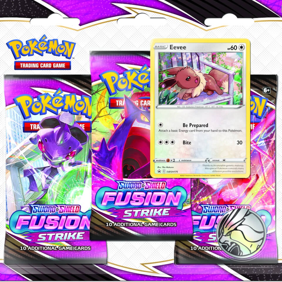 Pokémon TCG: Sword & Shield 8 Fusion Strike 3-Pack Boosters