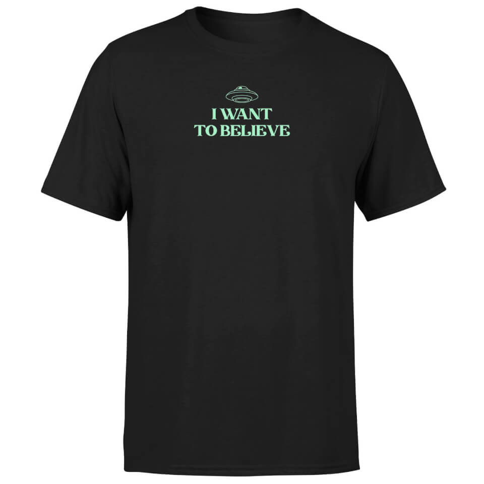 I Want To Believe Men's T-Shirt - Black
