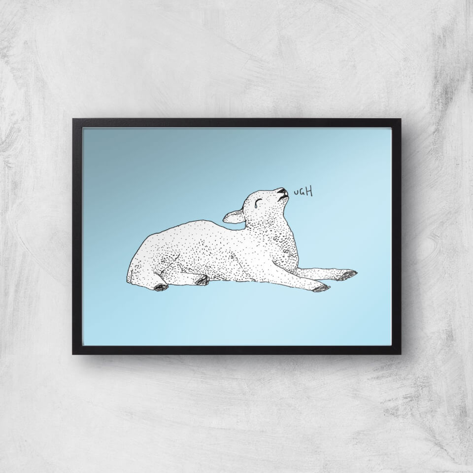 Exasperated Lamb Giclee Art Print