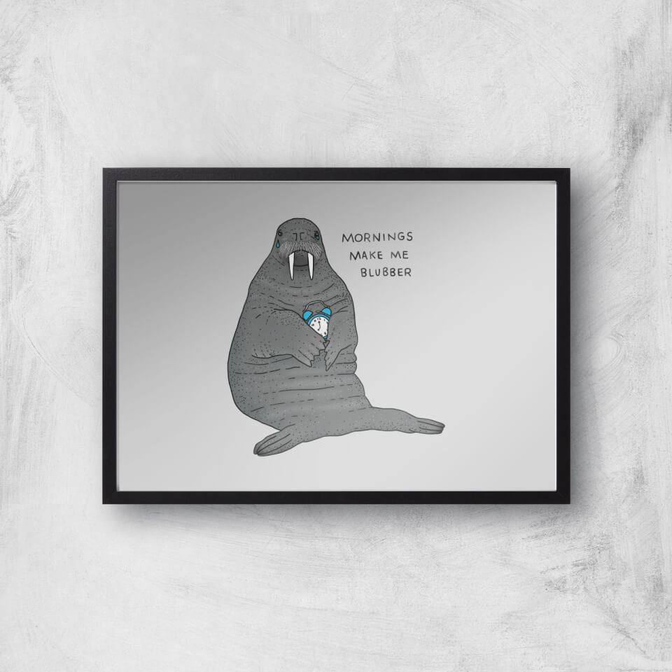 Mornings Make Me Blubber Giclee Art Print
