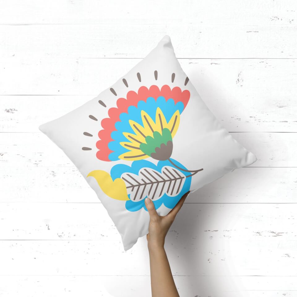 Sociable Flower Square Cushion 1