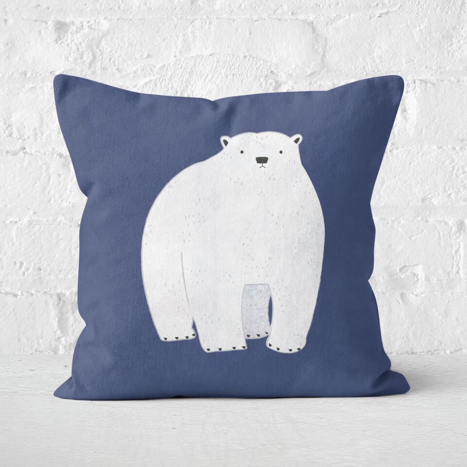 Snowtap Polar Bear Square Cushion