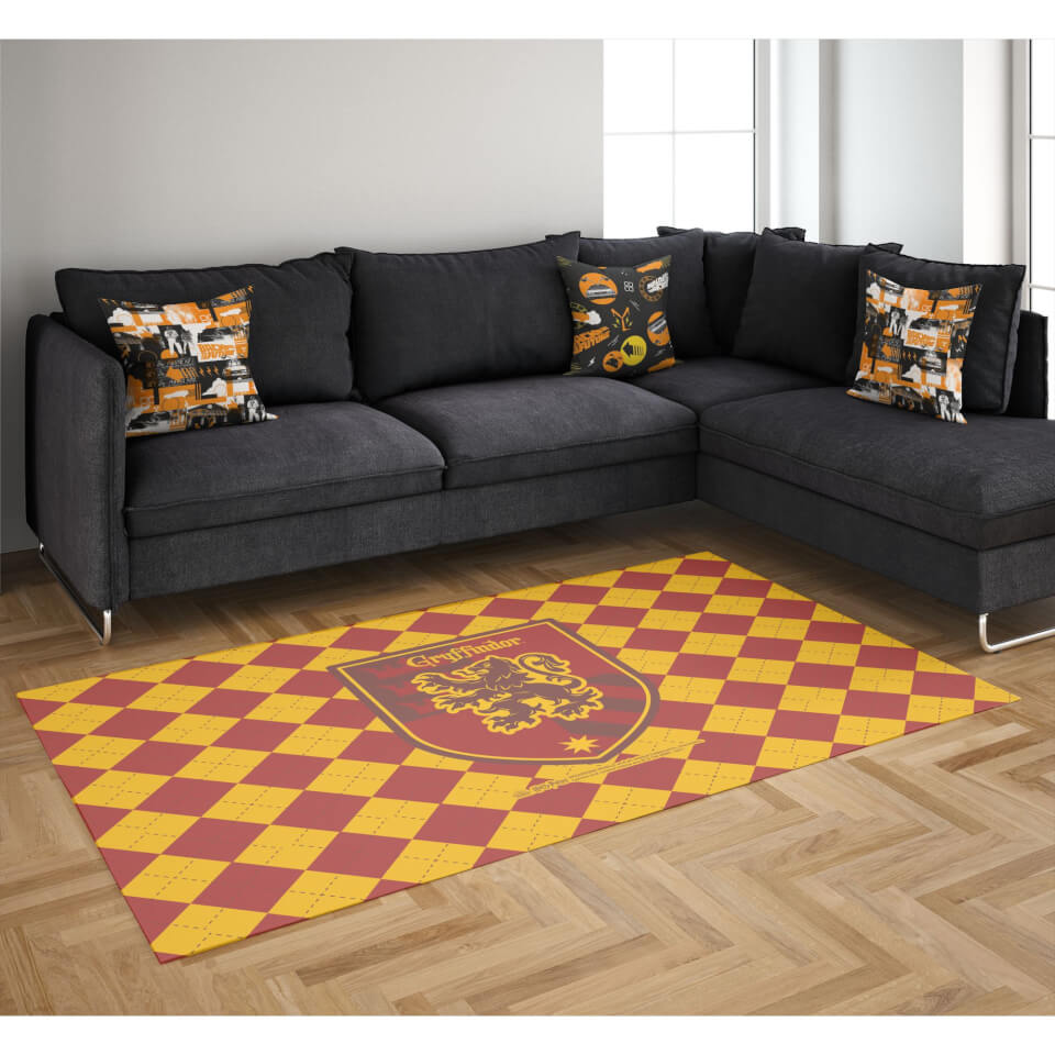 Decorsome x Harry Potter Gryffindor Shield Woven Rug