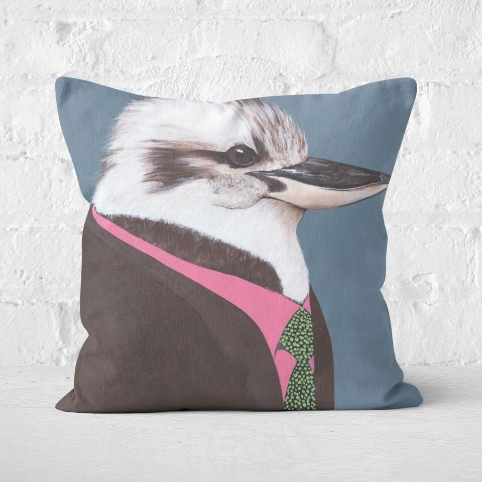 Kookaburra In Suit Square Cushion