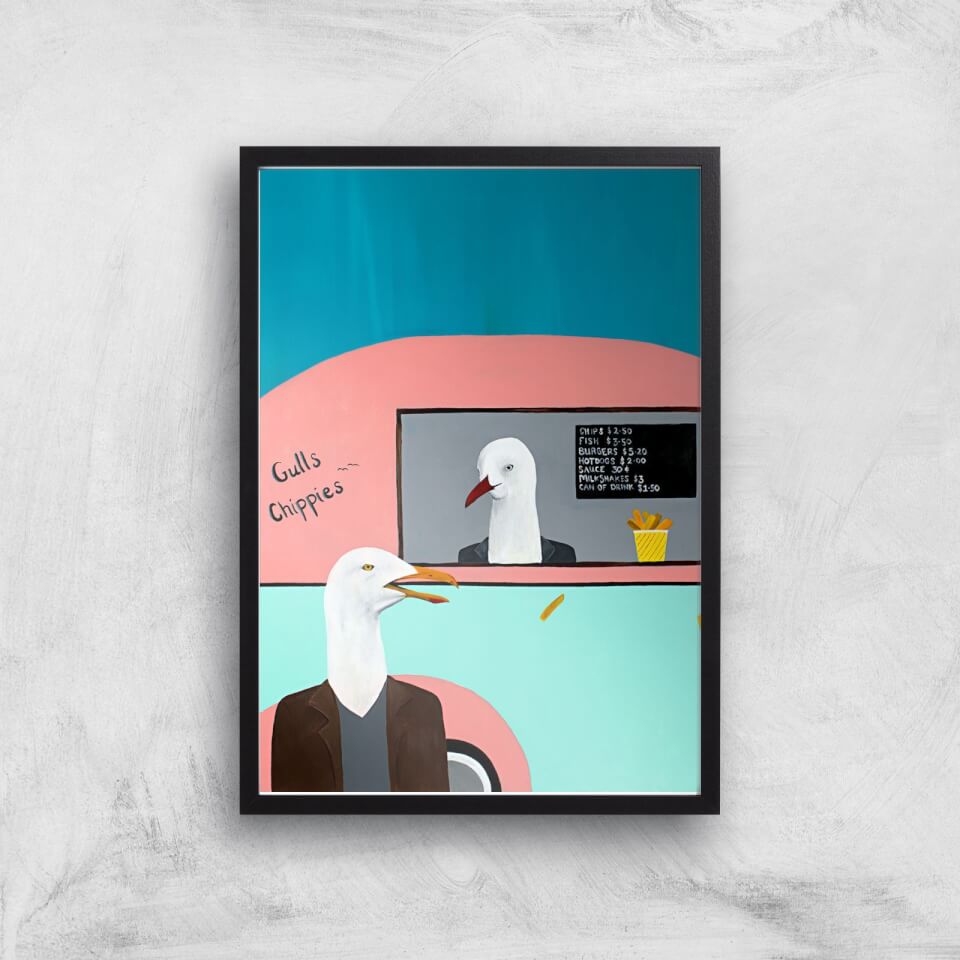 Gulls Chippies Giclee Art Print