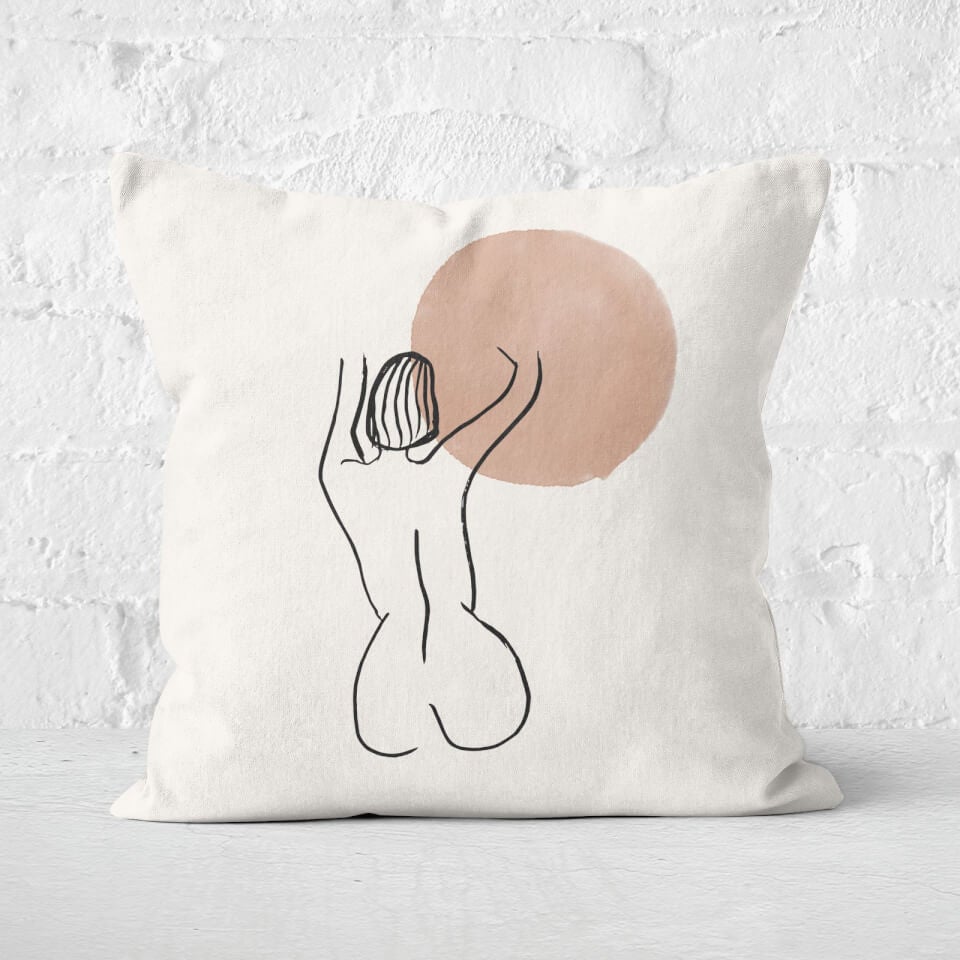 Pear Line Shape Square Cushion