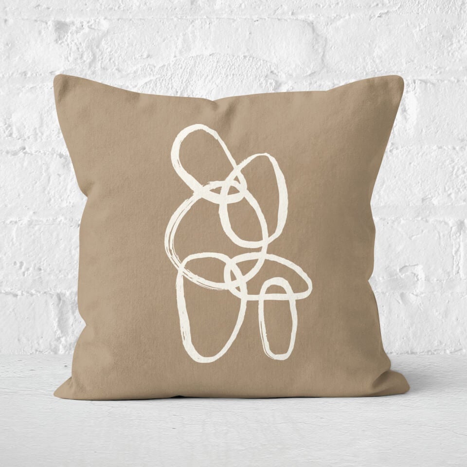 Abstract Links Square Cushion