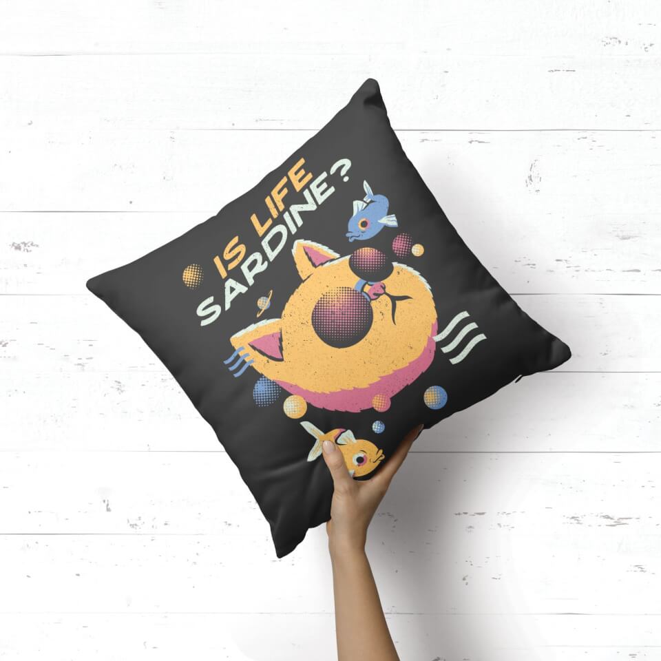 Vaporwave Cat Square Cushion 1