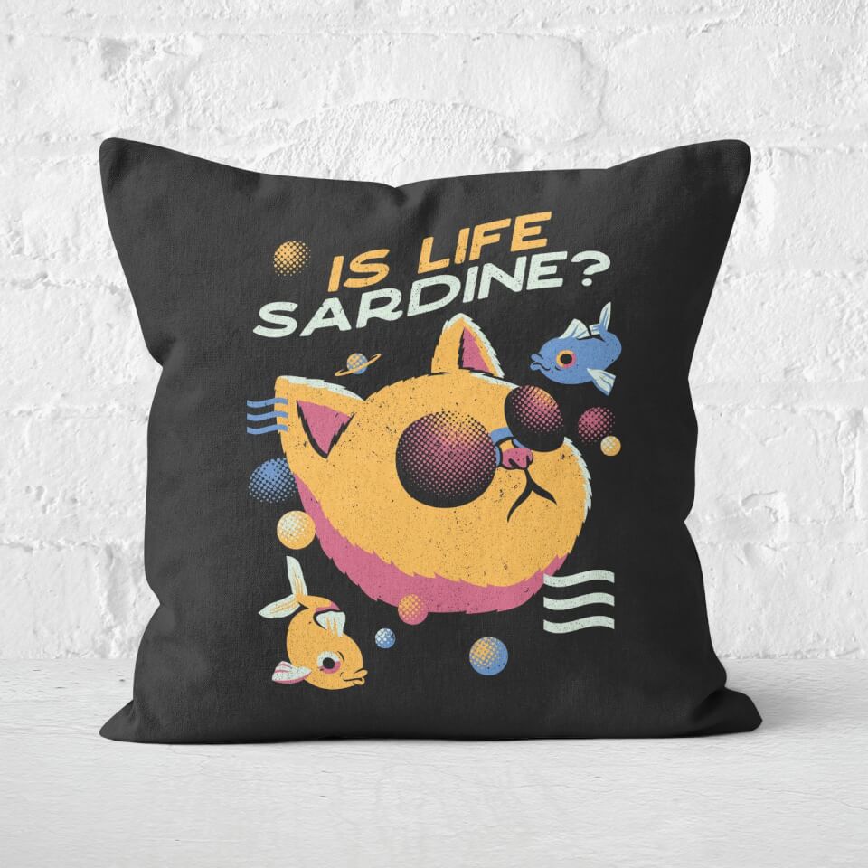 Vaporwave Cat Square Cushion