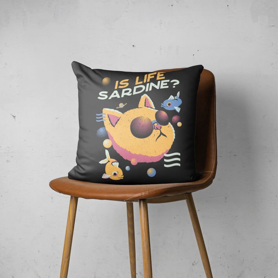 Vaporwave Cat Square Cushion 2