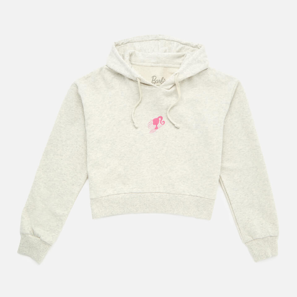 Barbie 1959 Women's Cropped Hoodie - Ecru Marl