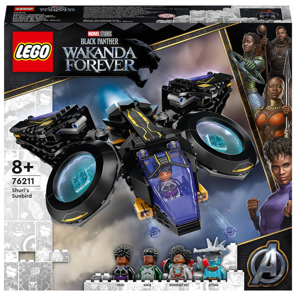 LEGO Marvel Shuri's Sunbird Black Panther Building Toy (76211)