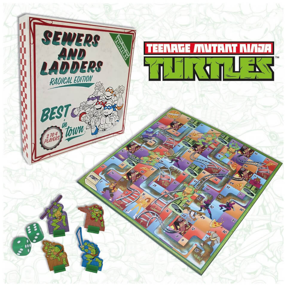 Teenage Mutant Ninja Turtles Sewers & Ladders board game