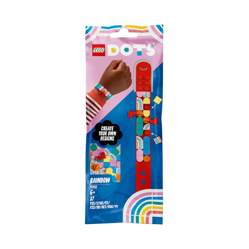LEGO DOTS: Rainbow Bracelet with Charms Toy Crafts Set (41953)