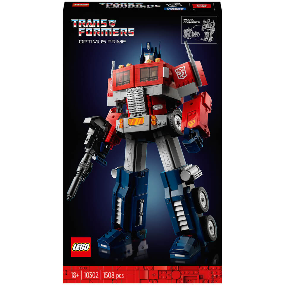LEGO Icons Optimus Prime Transformers Robot Model Set (10302)