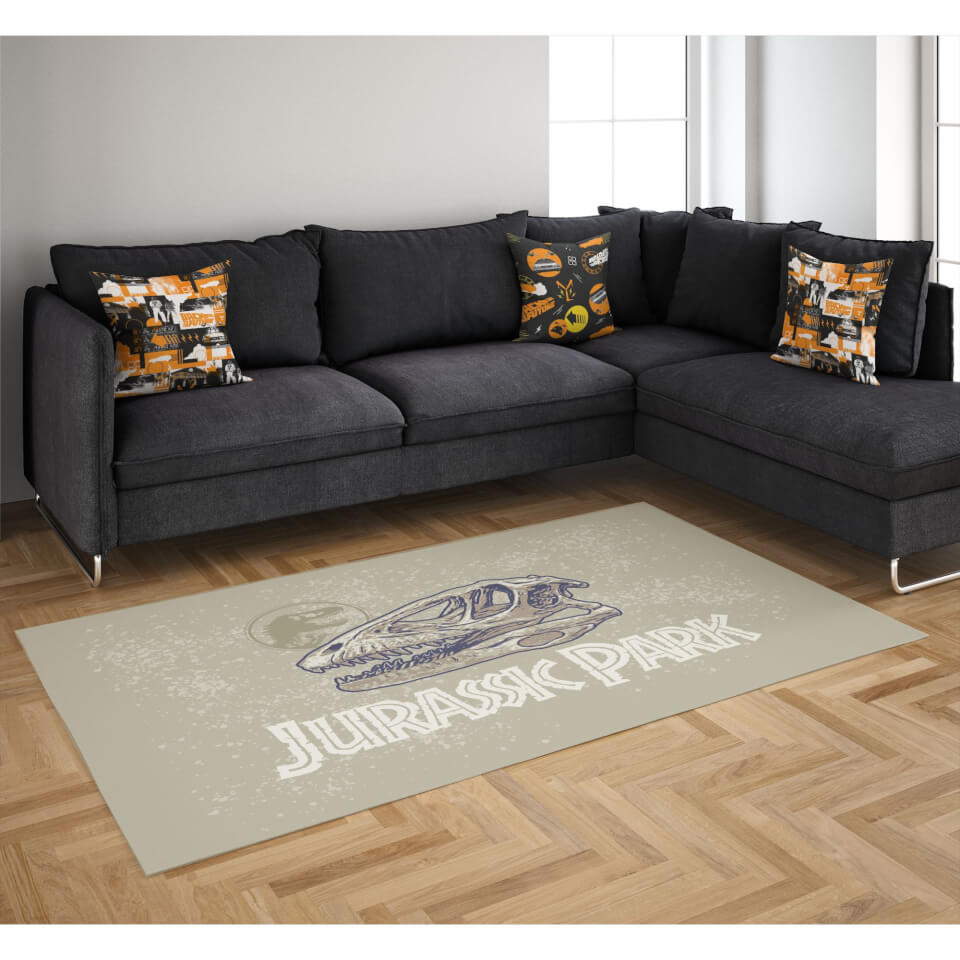 Jurassic Park Fossil Head Woven Rug 0