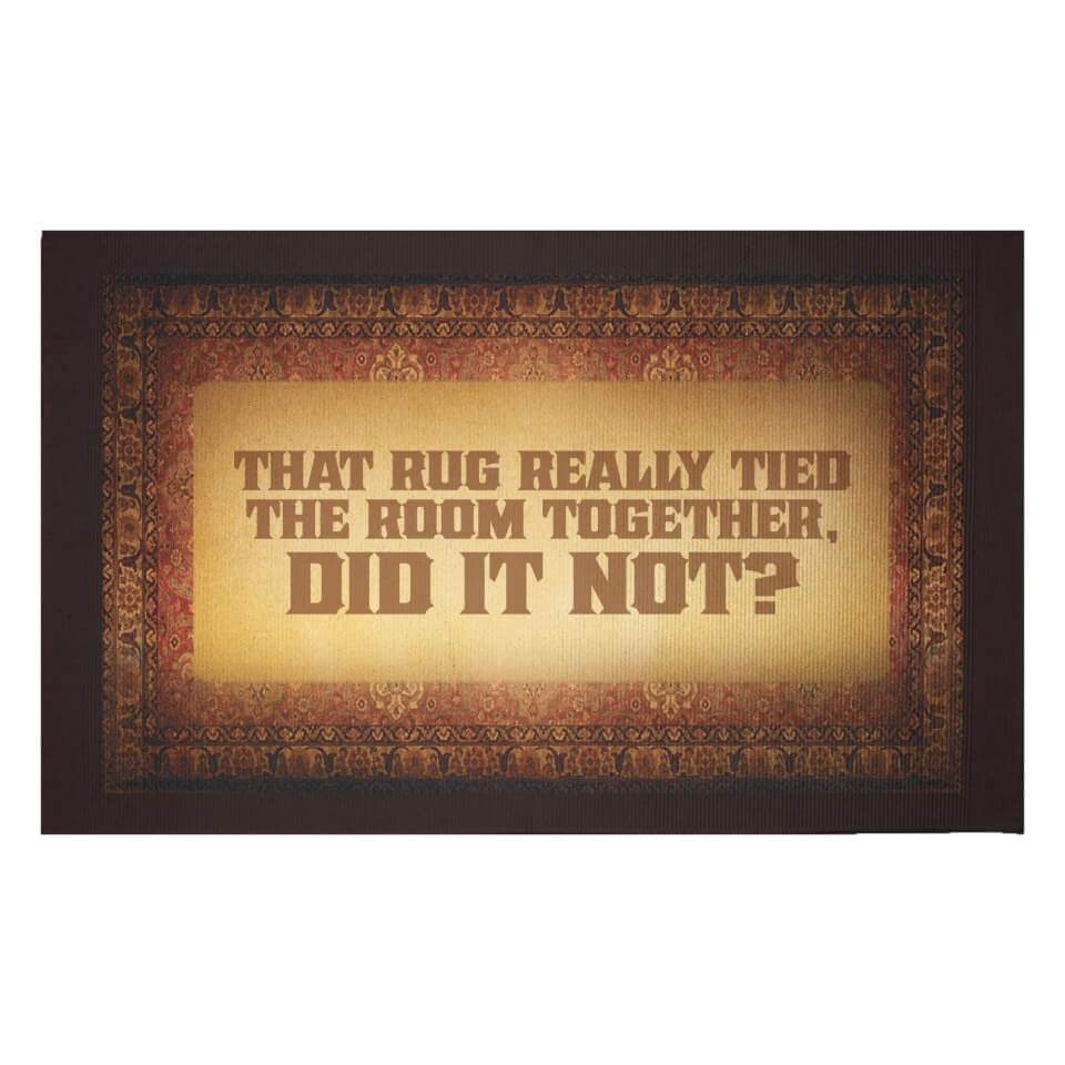 Big Lebowski Text Woven Rug