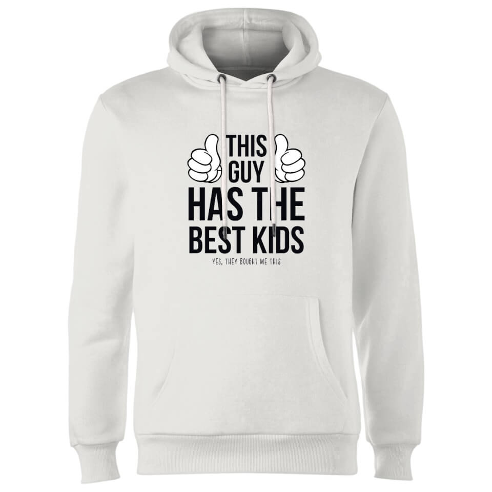 This Guy Has The Best Kids Hoodie - White