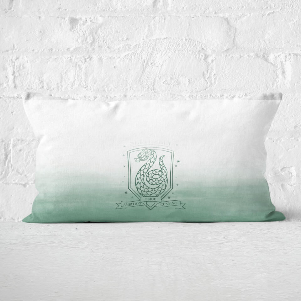 Harry Potter Ombré Slytherin Serpent Rectangular Cushion