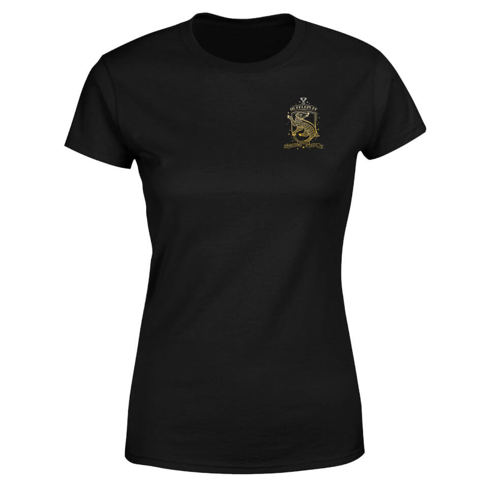 Harry Potter Ombré Hufflepuff Sigil Women's T-Shirt - Black