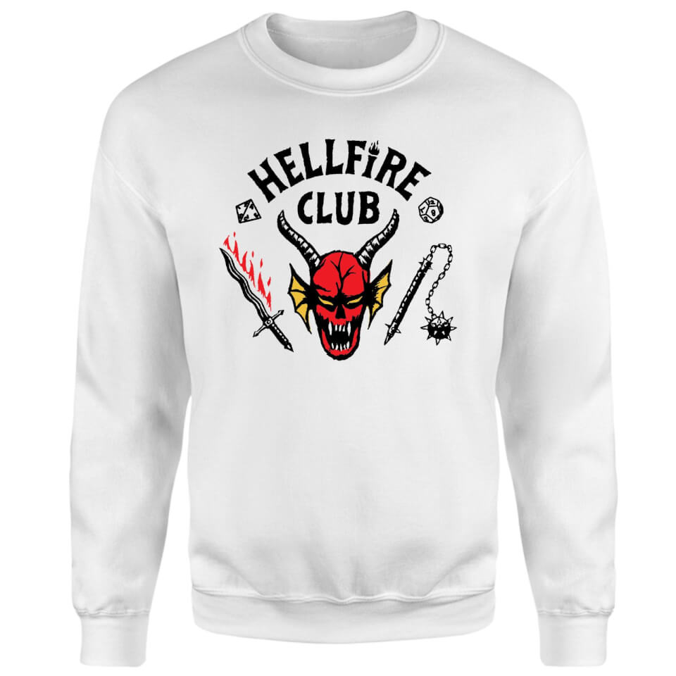 Stranger Things Hellfire Club Sweatshirt - White