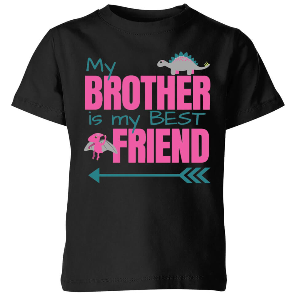 My Brother Best Friend Big And Beautiful Kids' T-Shirt - Black